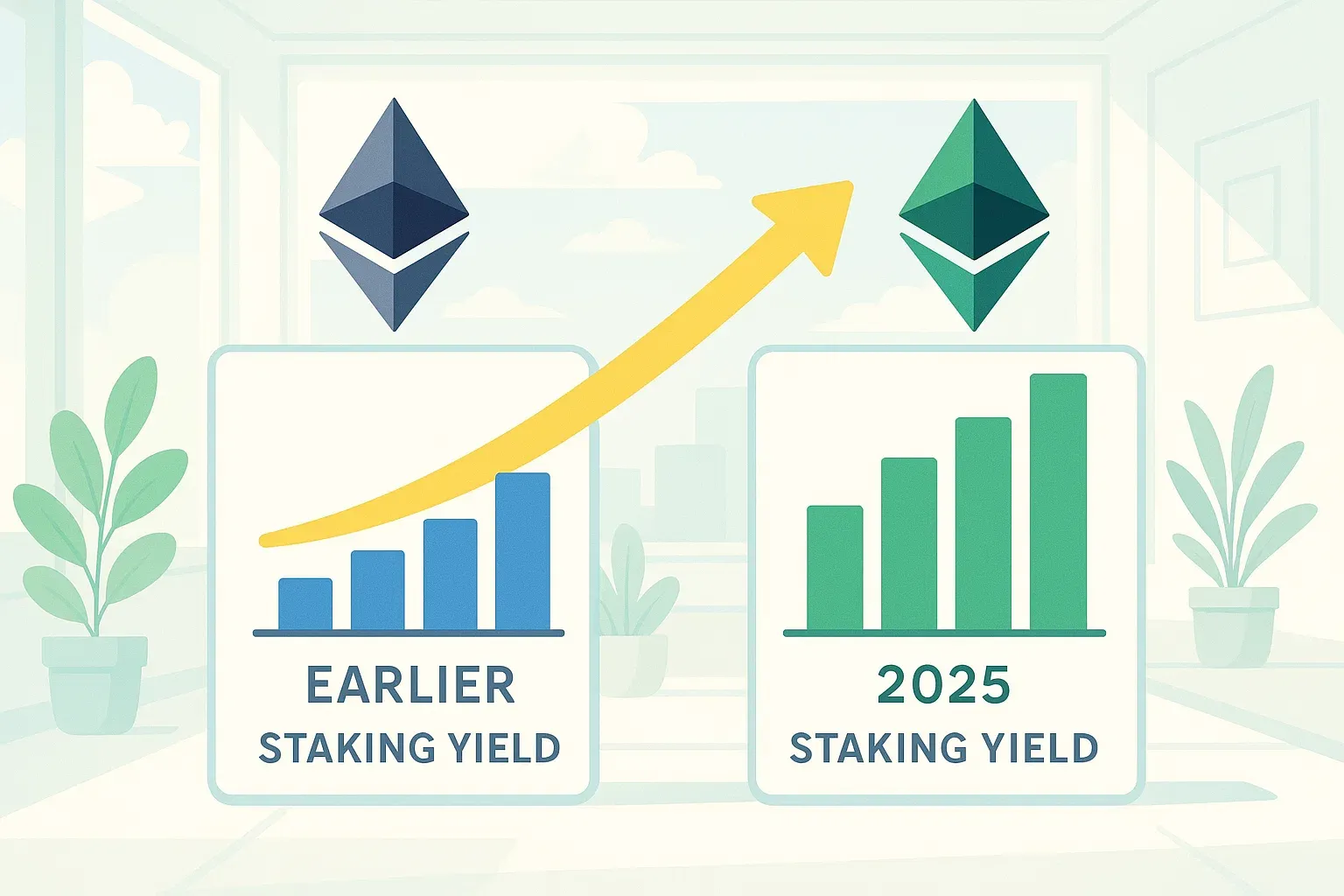 Эволюция доходности стейкинга ETH
